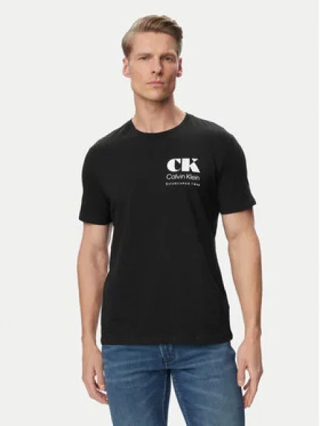 Calvin Klein Jeans Marškinėliai Resort Graphic juoda