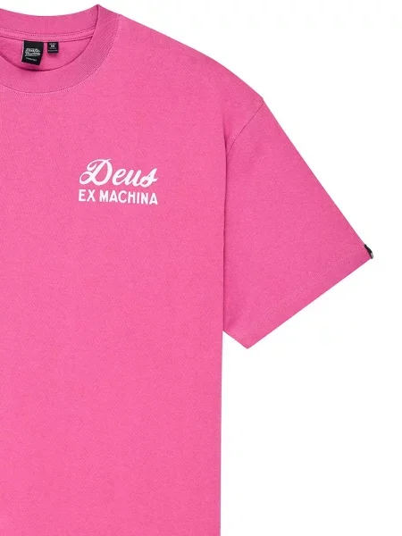 Scurt tricou Deus Ex Machina cu imagine roz