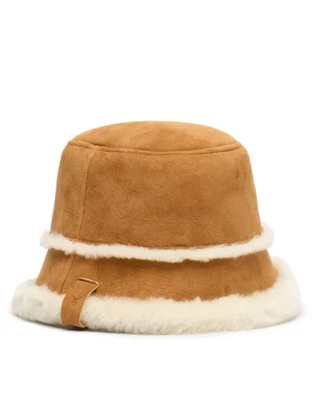 Czapka Emu Australia skórzana brązowa
