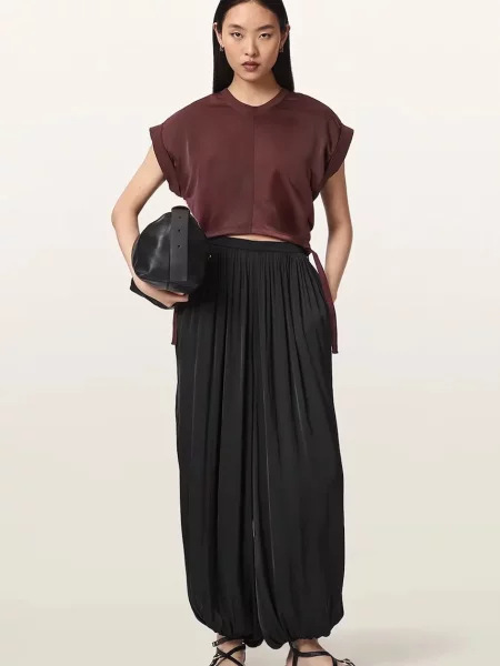 Атласная блузка Allsaints