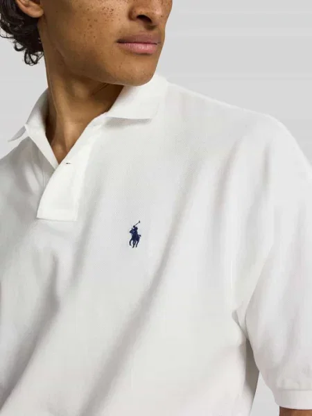Koszulka polo z czystej bawełny o kroju loose fit Polo Ralph Lauren biała