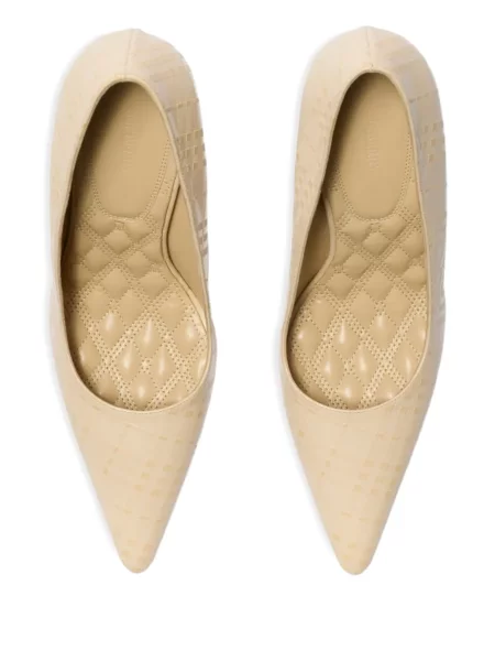 Pantofi cu toc Burberry din piele în carouri