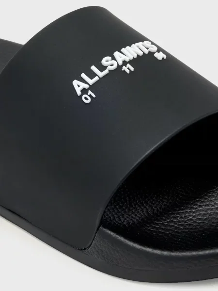 Шлепанцы Allsaints черные