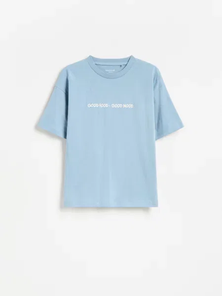 Reserved Mintás póló kék