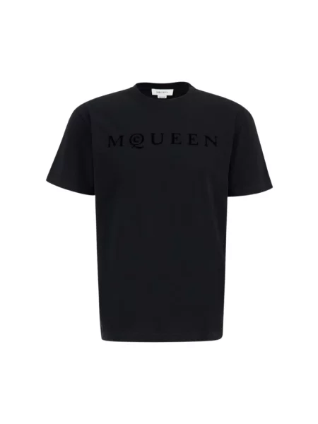 Koszulka Alexander Mcqueen z logo czarna