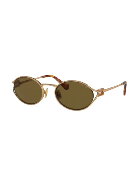 Okulary przeciwsłoneczne Miu Miu Eyewear złote