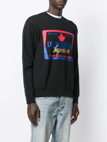 Hanorac Dsquared2 cu autograf negru