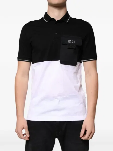 Tricou polo Dolce & Gabbana negru