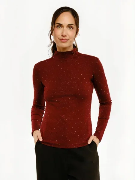 Liberte Essentiel Tricou TAMMI bordeaux roșu