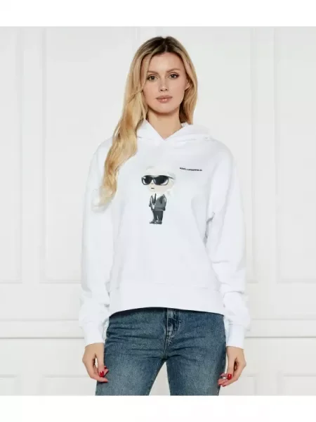 Karl Lagerfeld Hanorac IKON AQUARELLE | Regular Fit alb