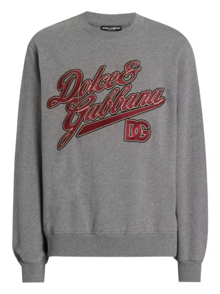 Hanorac Dolce & Gabbana cu broderie gri