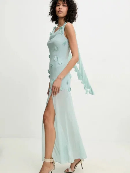 Rotate rochie maxi mulata turcoaz