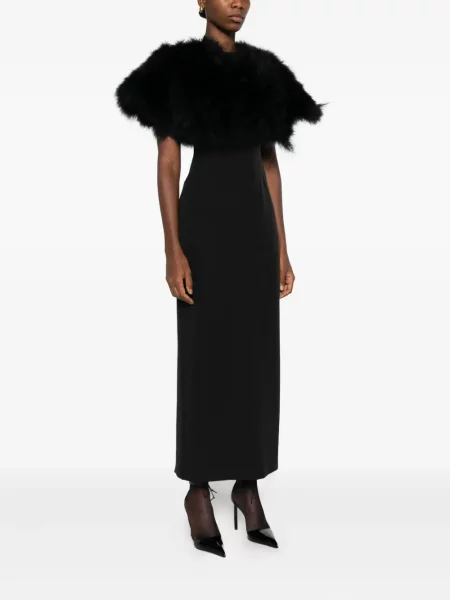 Rochie midi Giuseppe Di Morabito cu pene până la genunchi de costum negru