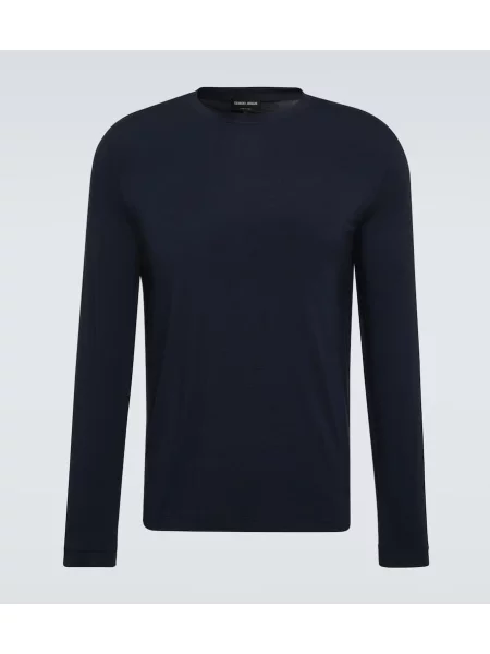 Jersey majica Giorgio Armani modra