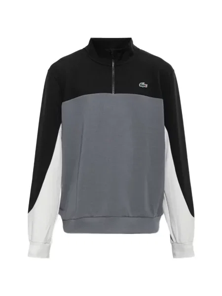 Hanorac cu fermoar Lacoste gri