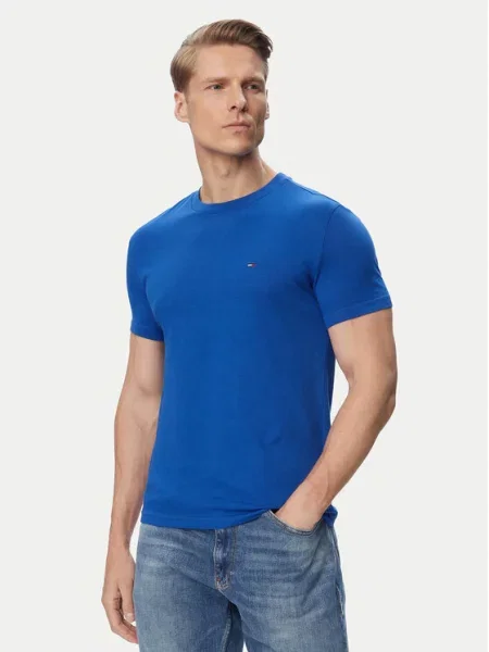 Tommy Jeans Marškinėliai tamsiai jūros / sodri „karališka“ mėlyna