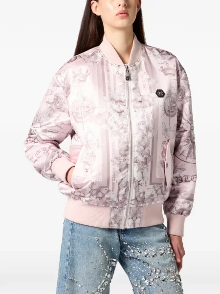 Geacă bomber Philipp Plein roz