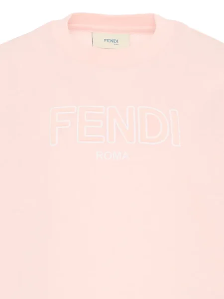 Koszulka dziecięca Fendi różowa