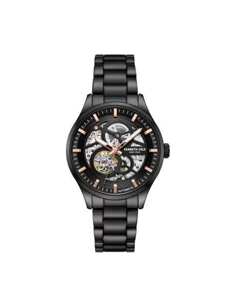 Kenneth Cole Analogové hodinky Automatic watch Automatic Steel Round' černá