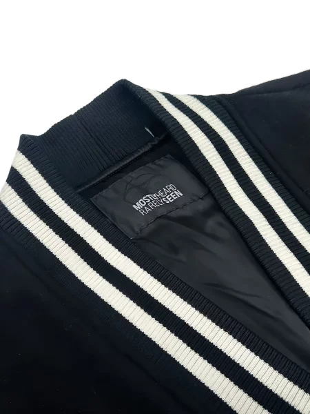Geacă Mostly Heard Rarely Seen cu broderie negru