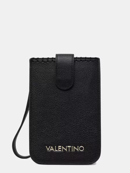 Valentino Bags torbica za telefon ženska od imitacije kože ALEKSANDRA crna