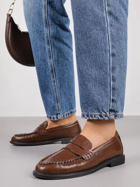 Mocasini Mestia deschis maro