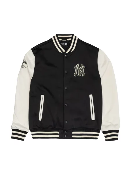 NEW ERA Φθινοπωρινό και ανοιξιάτικο μπουφάν NEYYAN / offwhite μαύρο