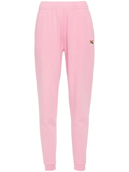 Pantaloni Maison Kitsune roz