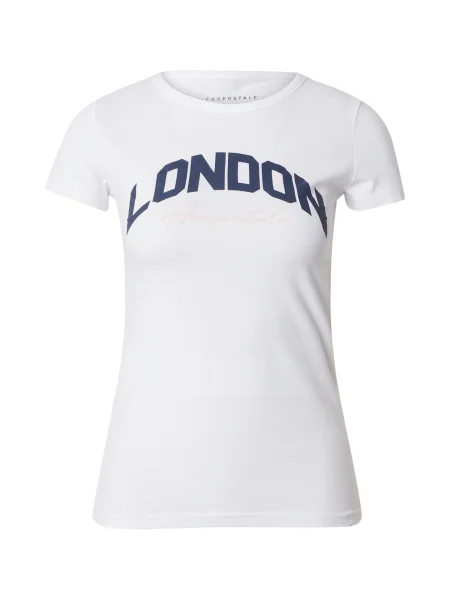 AÉROPOSTALE Tričko LONDON tmavě modrá bílá