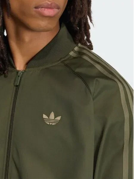 ADIDAS ORIGINALS Prijelazna jakna Sst Adicolor Classics kaki / tamno zelena