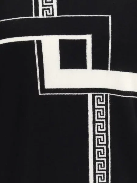 Pulover Versace din cașmir negru