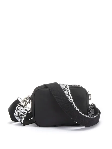 LASCANA Geantă de umăr gri / negru alb