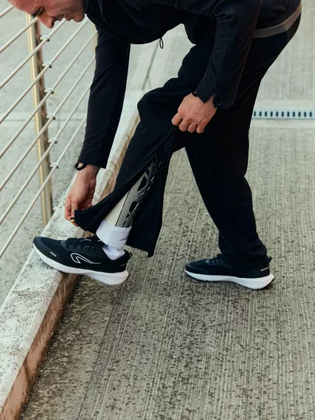 Spodnie rozpinane Decathlon czarne