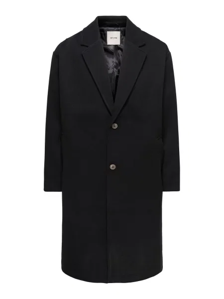 Only & Sons Palton de primăvară-toamnă ONSSTANLEY' negru