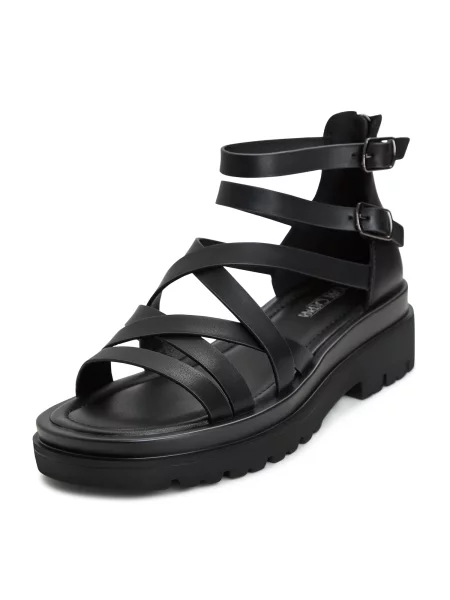 CESARE GASPARI Sandale cu baretă negru