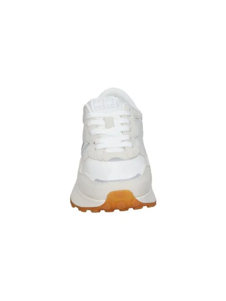 Dámske topánky Tommy Jeans Cleated Runner ecru biela