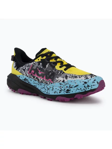 Gyerek futócipők HOKA Speedgoat 6 electric lemon/black. Méret: 36 EU fekete