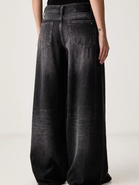 Tommy Jeans jeansy loose czarne