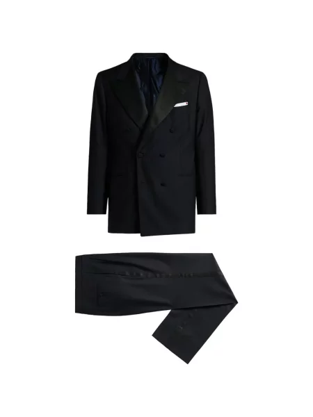 Costum Kiton cu două rânduri de nasturi albastru
