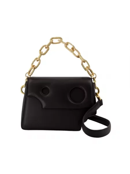 Torebka skórzana Off-white skórzana z nadrukiem biała