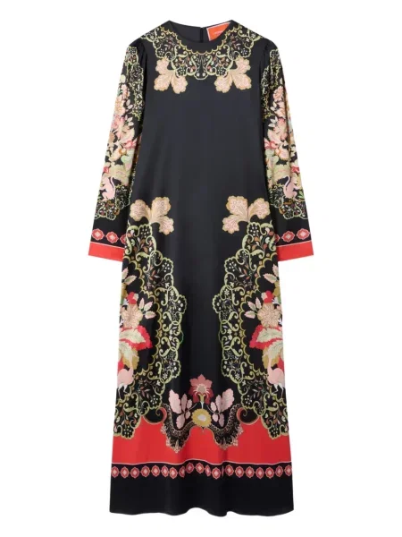 Rochie maxi La Doublej lungă de costum negru