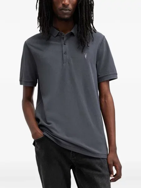 Polo Allsaints με κέντημα γκρι