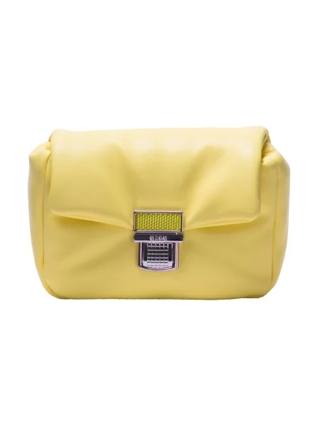 Torebka crossbody Msgm skórzana żółta