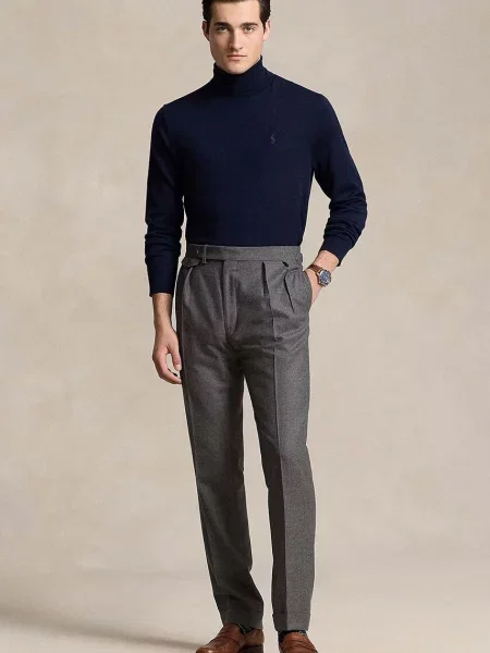 Polo Ralph Lauren sweter wełniany niebieski