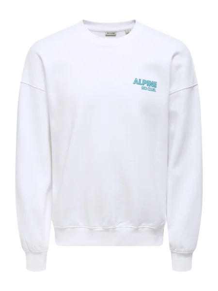 Palton Only & Sons de schi alb