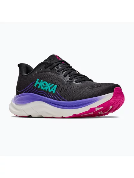 Încălțăminte de alergare pentru femei Hoka Clifton 11 black/neon nebula negru