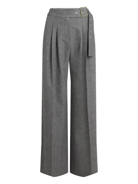 Плисирани панталон Karl Lagerfeld сиво