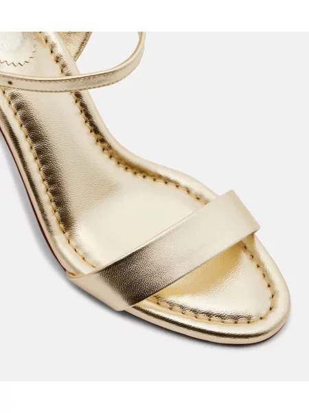 Sandale Christian Louboutin din piele auriu