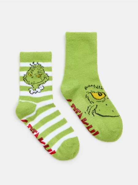 Sinsay Podkolenky Grinch 2 pack vícebarevná