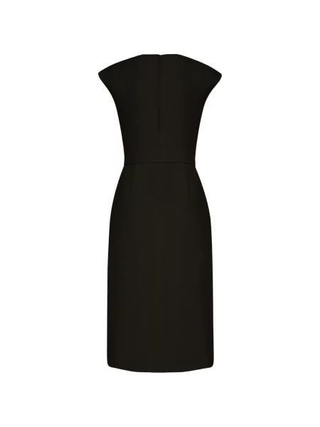 Cu centură rochie midi Adam Lippes negru